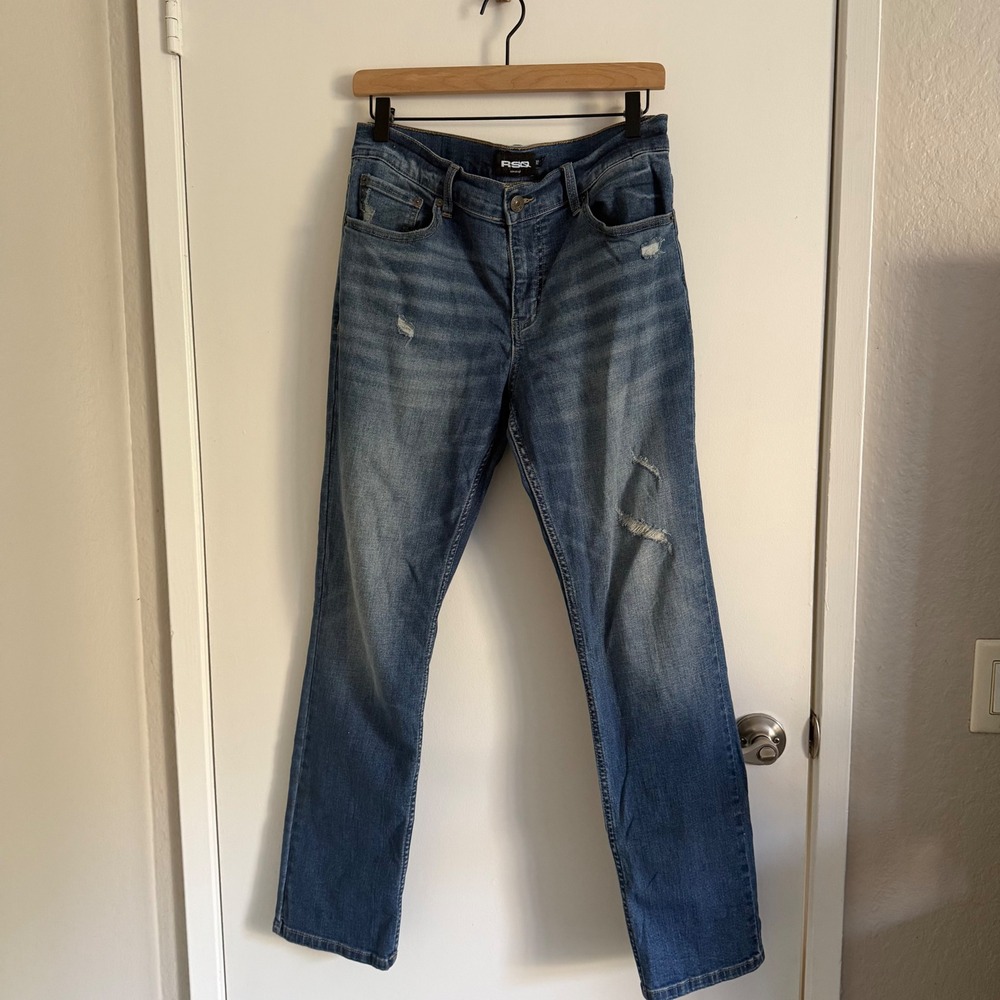 RSQ Slim Straight Distressed Jeans 30x30